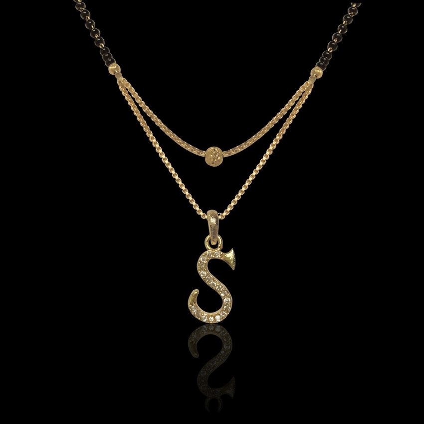 S word gold pendant clearance