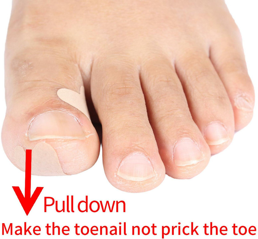 Stickers for top big toenail