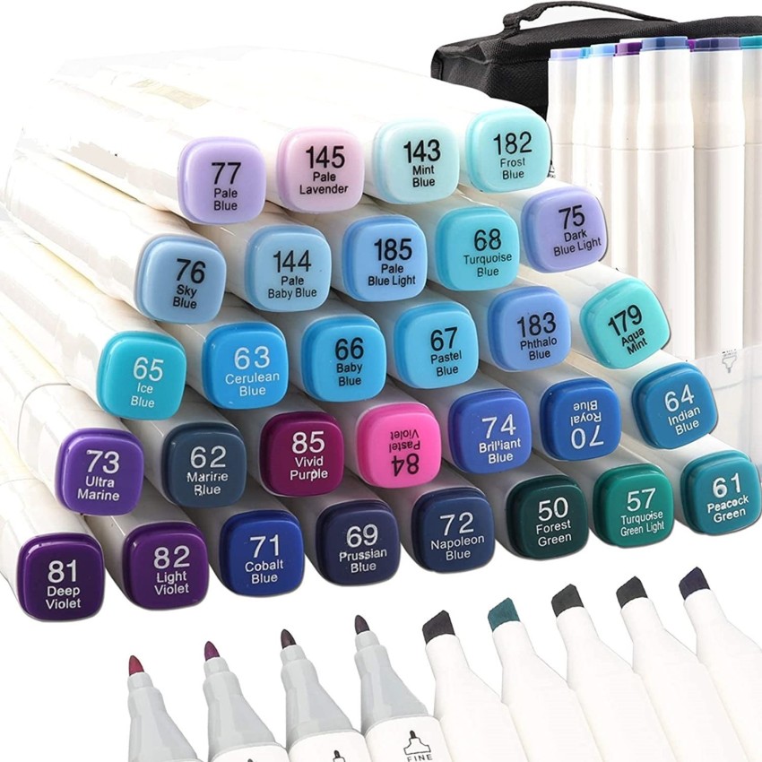 8/12/24PCS Colors Double Line Outline Art Pen Colour Pens Set Professional  Markers for Drawing Permanent Marker Highlighter