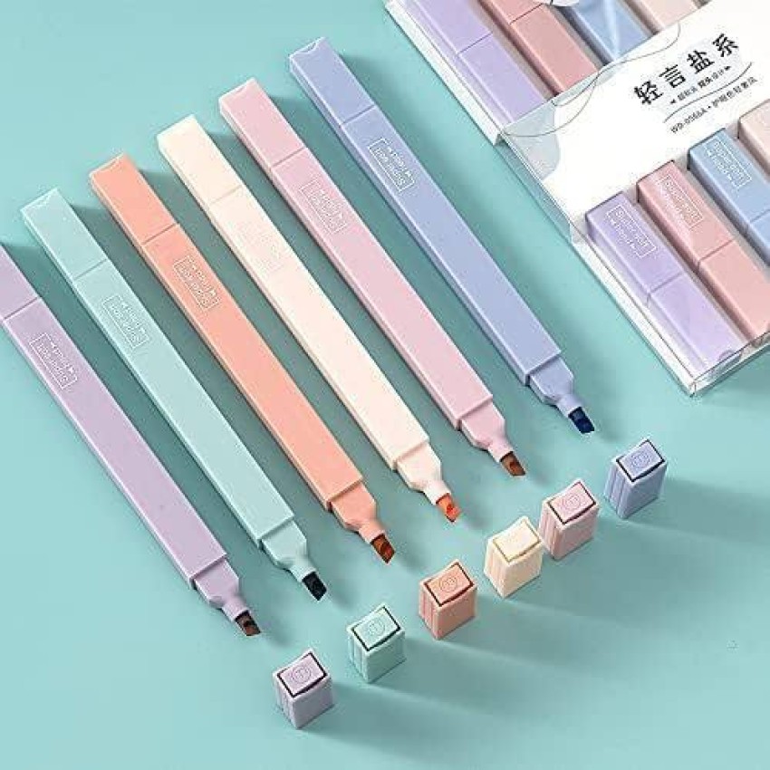 6/12/24 Pcs Highlighters No Bleed Pens for School and Office Aesthetic  Highlighters Quick-Dry Perfect for Bible Study Journaling - AliExpress