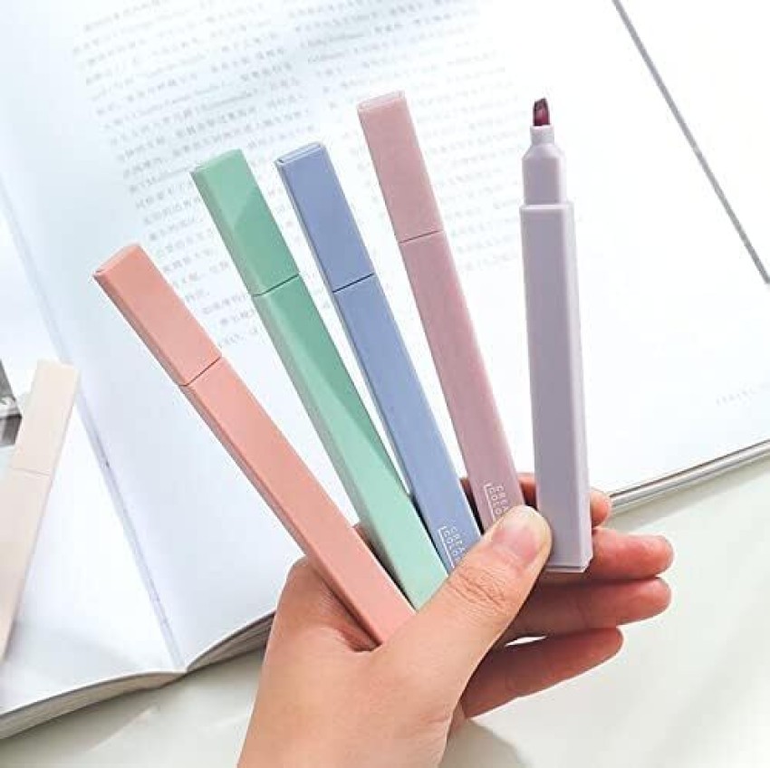 Aesthetic Highlighters Lightweight Portable Durable for Office School  Supplies 