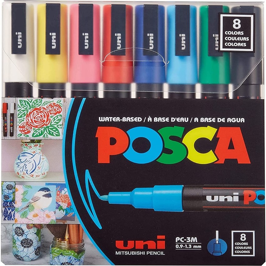 Uniball POSCA PC-3M Black Paint Marking Pen