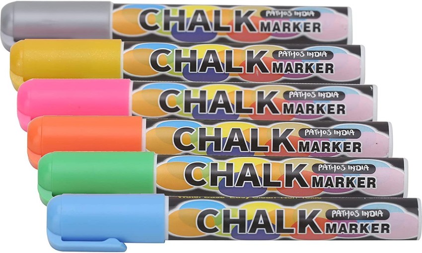 URBAN BOX Liquid Chalk Markers for Chalkboard Pastel Colors Wet Erase Pens  with 6mm Reversible Tip for Blackboard, Whiteboard, Windows, Glass, Mirror,  Signs, Bistro : : Office Products