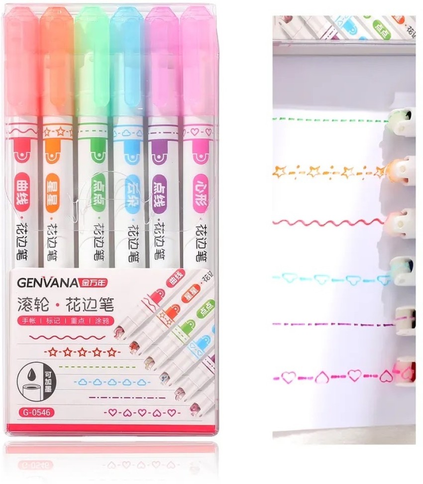 XAMILE Cute Bible Highlighters and Pens No Bleed Mild Soft Chisel Tip  Pastel Highlighters Marker Pens for Journaling Note Taking School  Stationary Supplies (Multicolor)