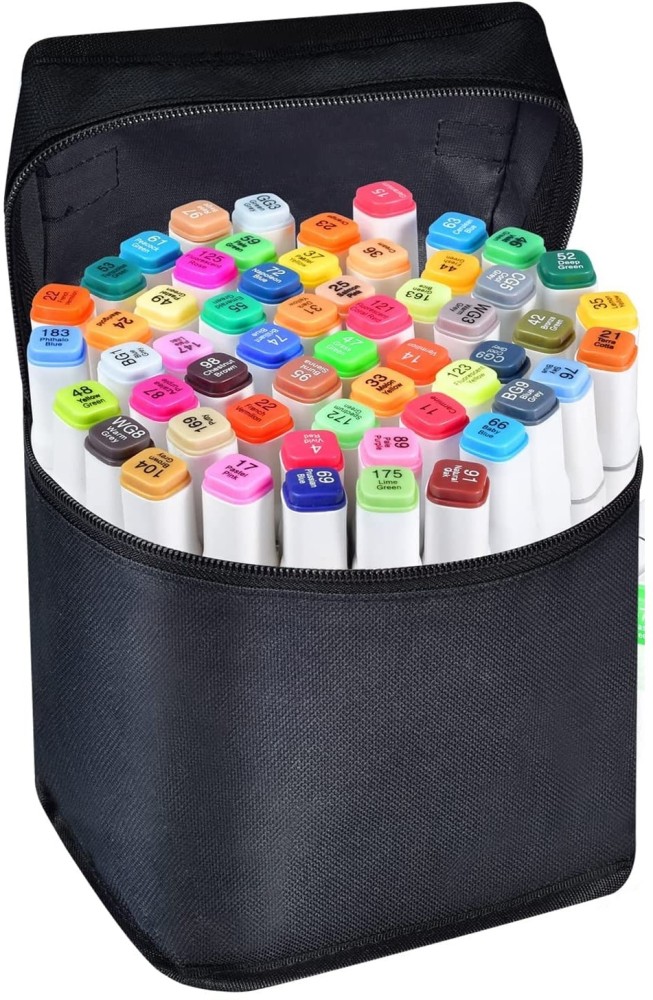 Corslet 60 Pcs Alcohol Markers Set Colour Marker Pen Set Art