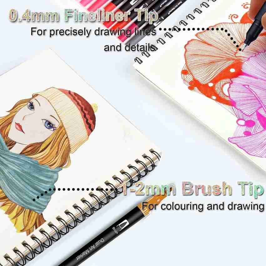 150pcs Random Painting Set With Brushes, Colored Pens, Art