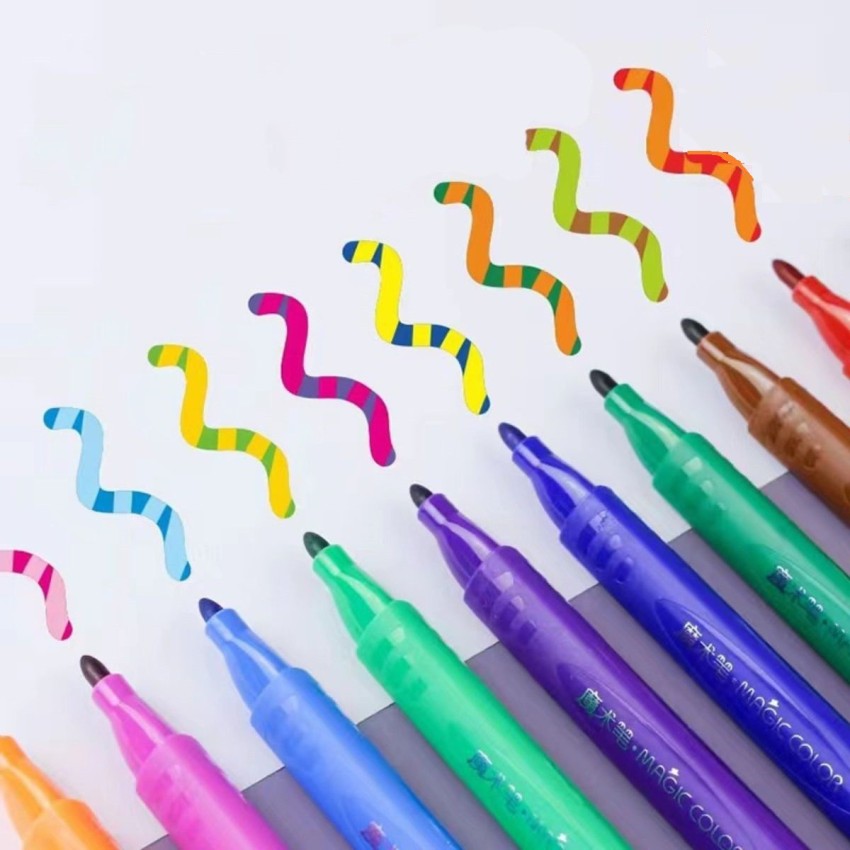 12pcs/set, 12 Colors, Washable Children Marker Pen, Art Drawing