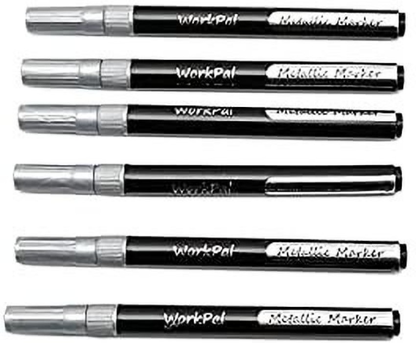 Marker Pens Set Double Line Metallic Outline Markers Pens Glitter