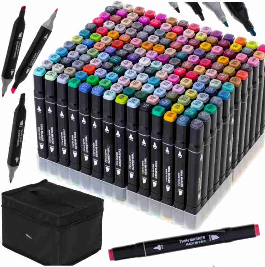 Bajotien 168 Colors Brush Tip Markers Art markers India