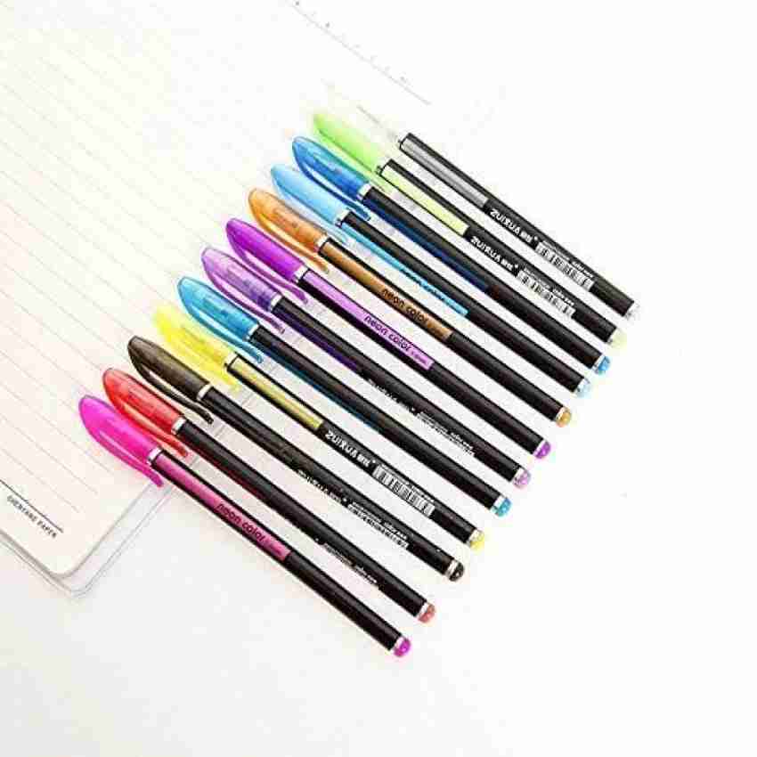 24Pcs Painting Set Glitter Highlighter Markers Pen Pastel Drawing