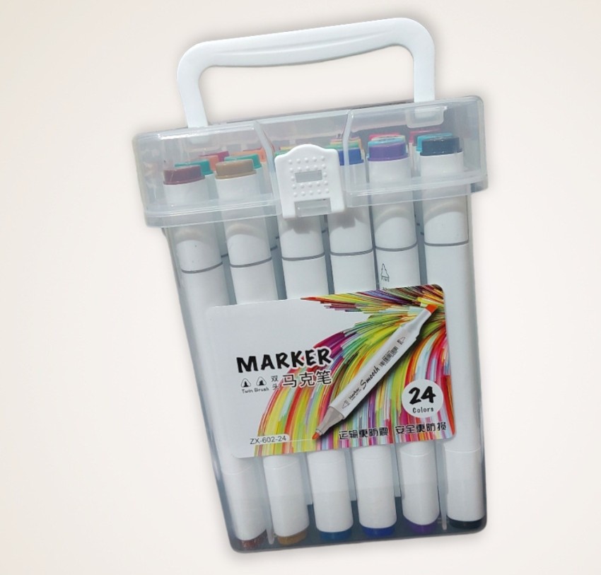 Dual-Tip Oil Markers 24-Count Set