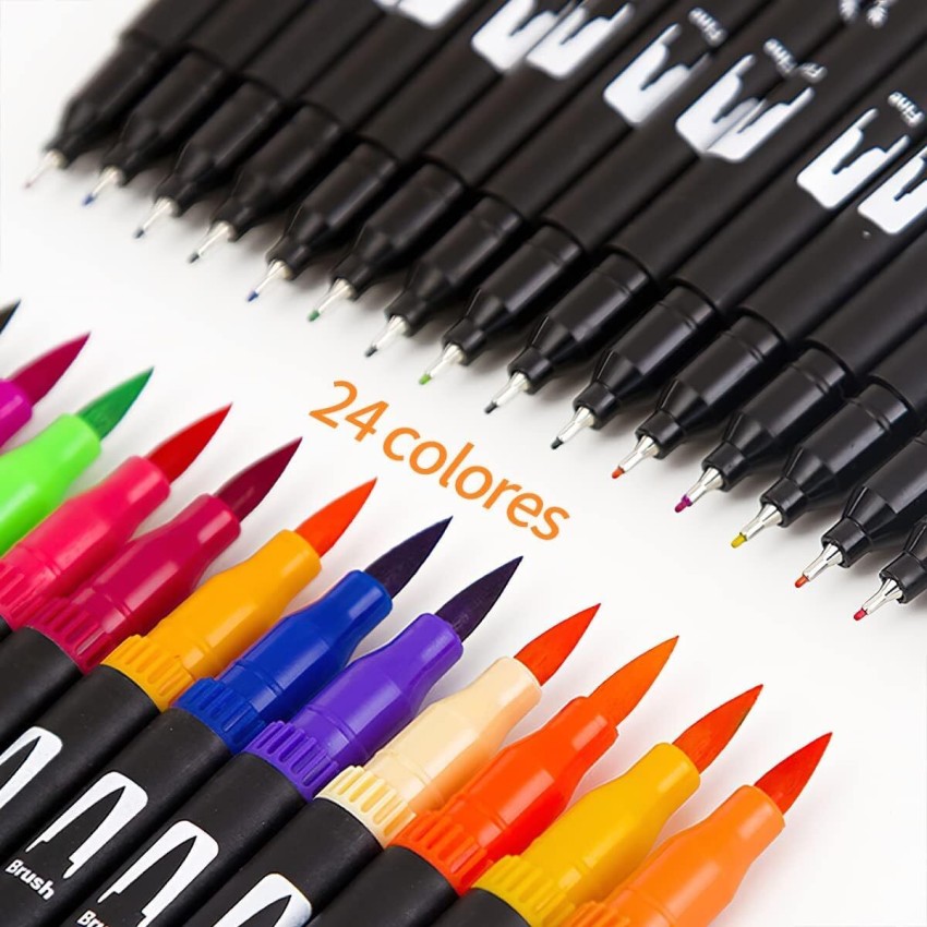  Soucolor Art Brush Markers Pens for Adult Coloring