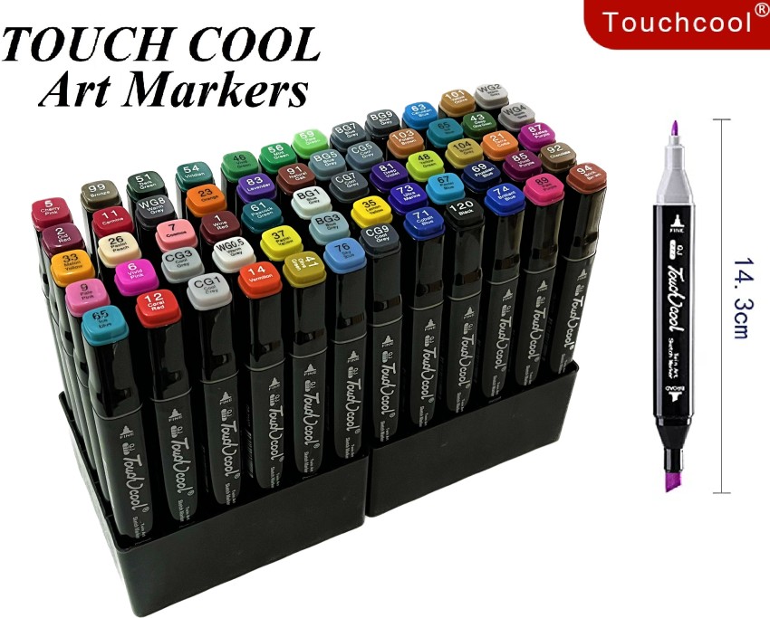 120 Watercolor Dual Tip Brush Pen Set Packaging Type PVC Box