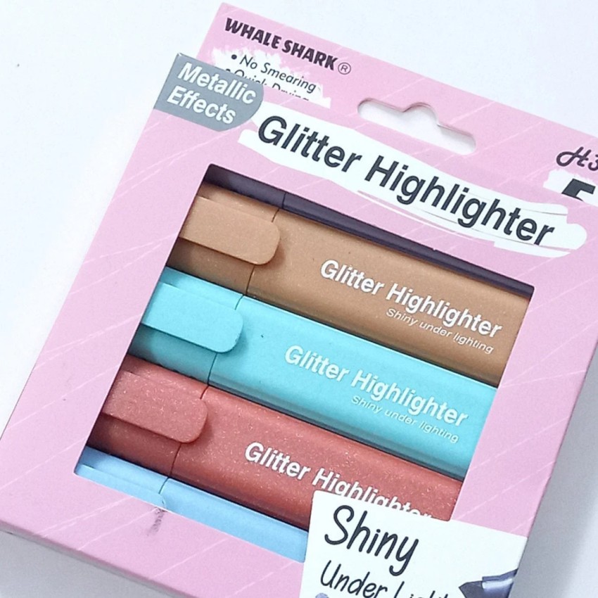 Glitter Highlighter Marker Set