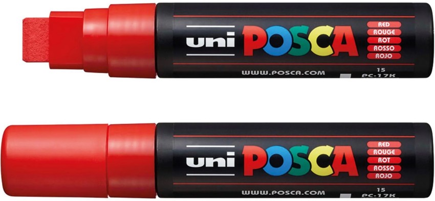 Uni Posca Extra Bold Marker, Red (PC17K.15) - Permanent  Marker