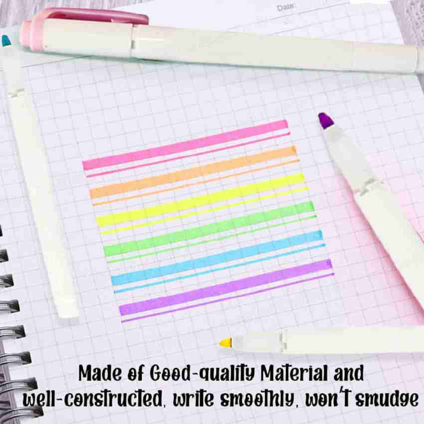 Pastel Rainbow Highlighter Pen Highlighter Marker Pen Study Supplies 