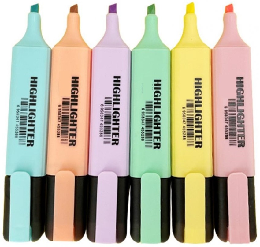 Extraposh student glitter highlighter 5 color marker with  fluorescent pen highlighter pen - highlighter