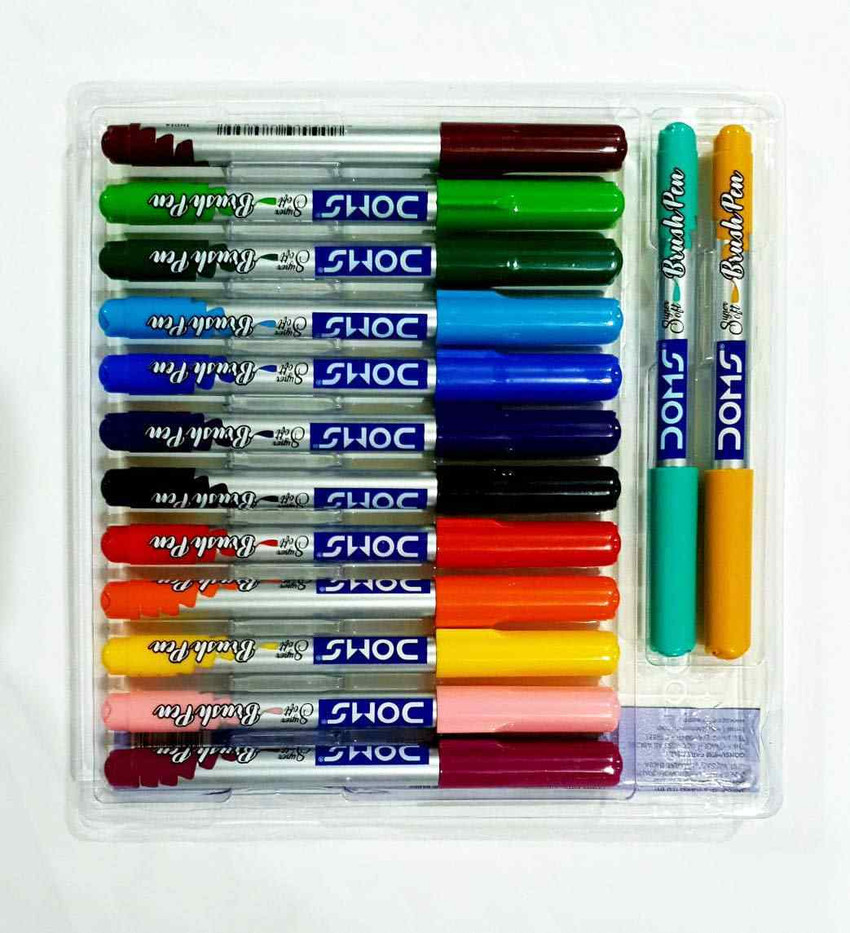 Doms Brush Pen- 14 Shades : Doms