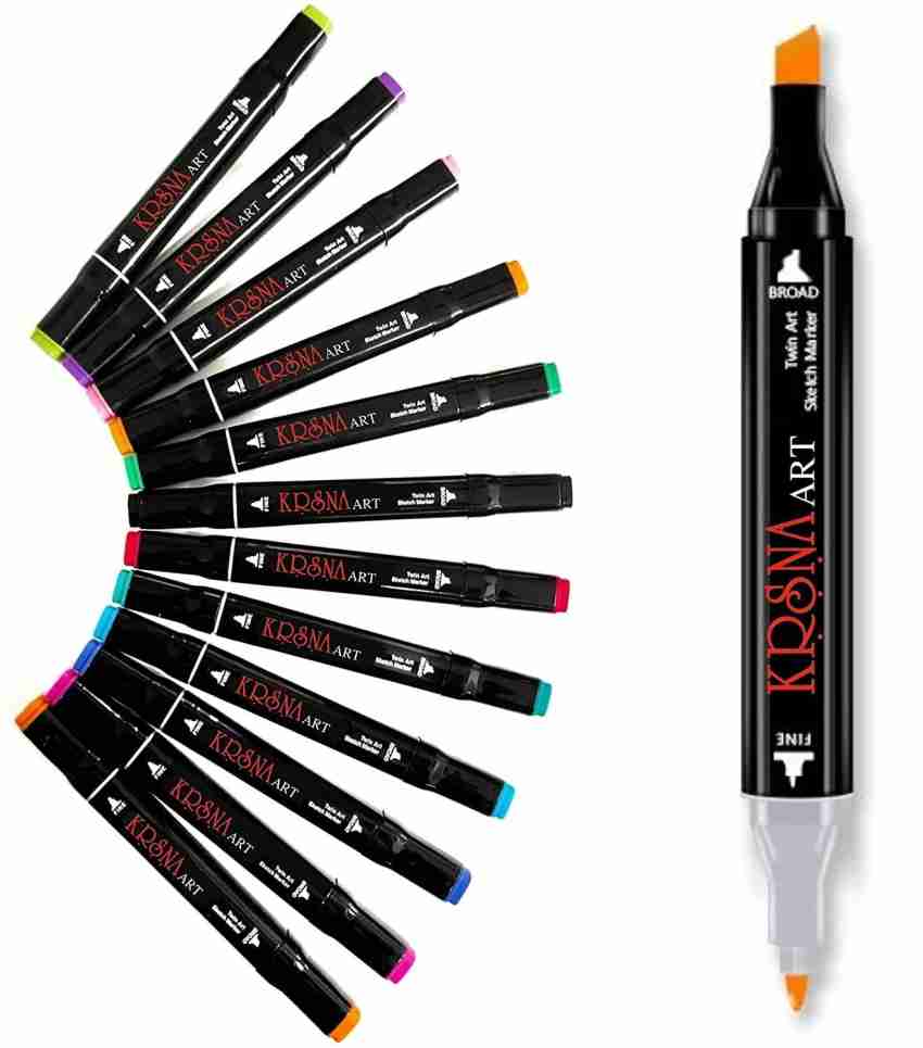 80-12 Markers Alcohol Felt Pen Manga Sketching Markers Dual