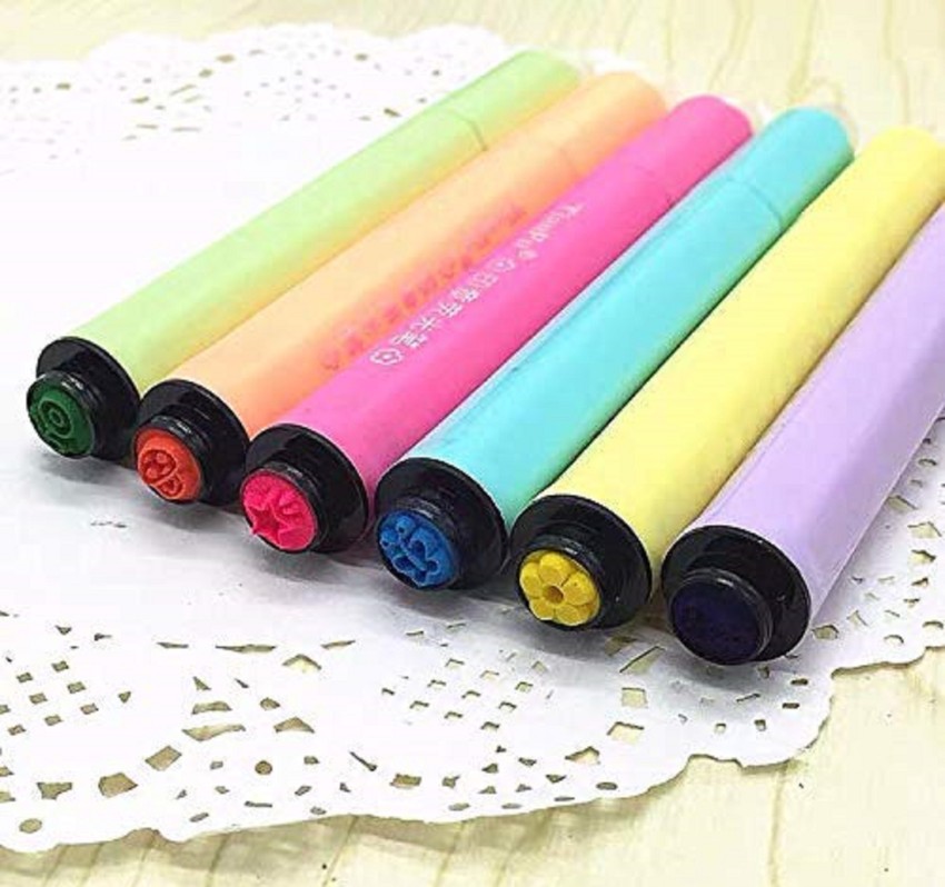 6pcs Pastel Highlighters Aesthetic Cute Highlighters and Pens No