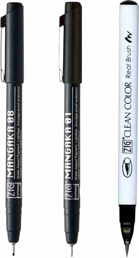 Black Fineliner Pen Set - Set of 3