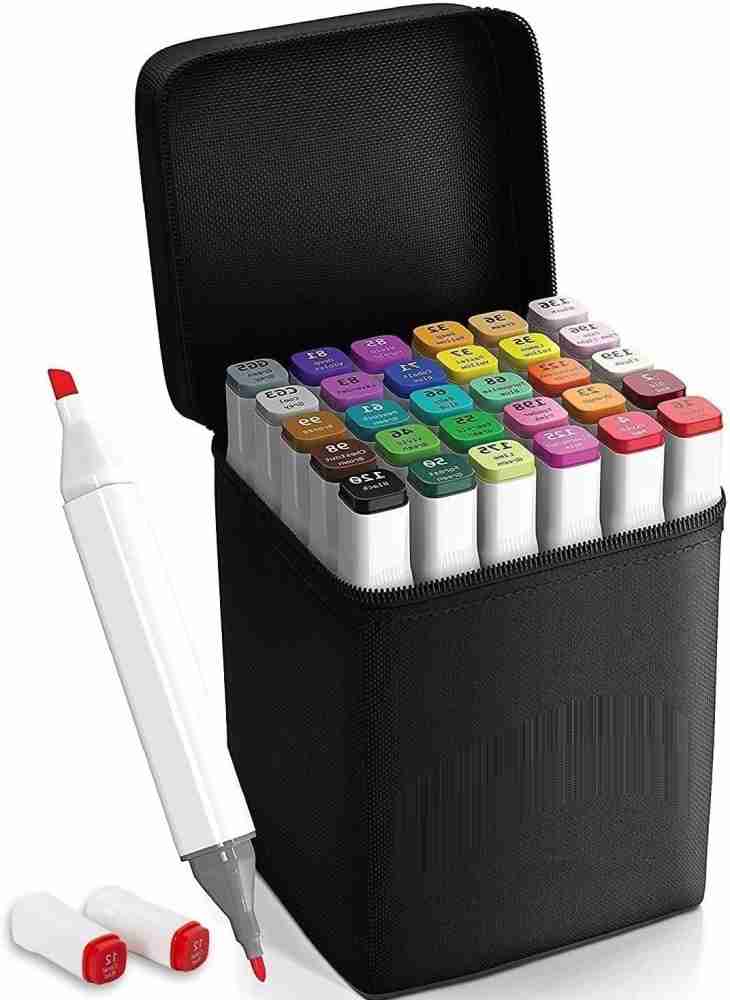Concept 80 Pc Dual Tip Art Markers Set, Artist Coloring Markers For Adult  Coloring Books and Kids for Sketching, Drawing & Doodling Includes an