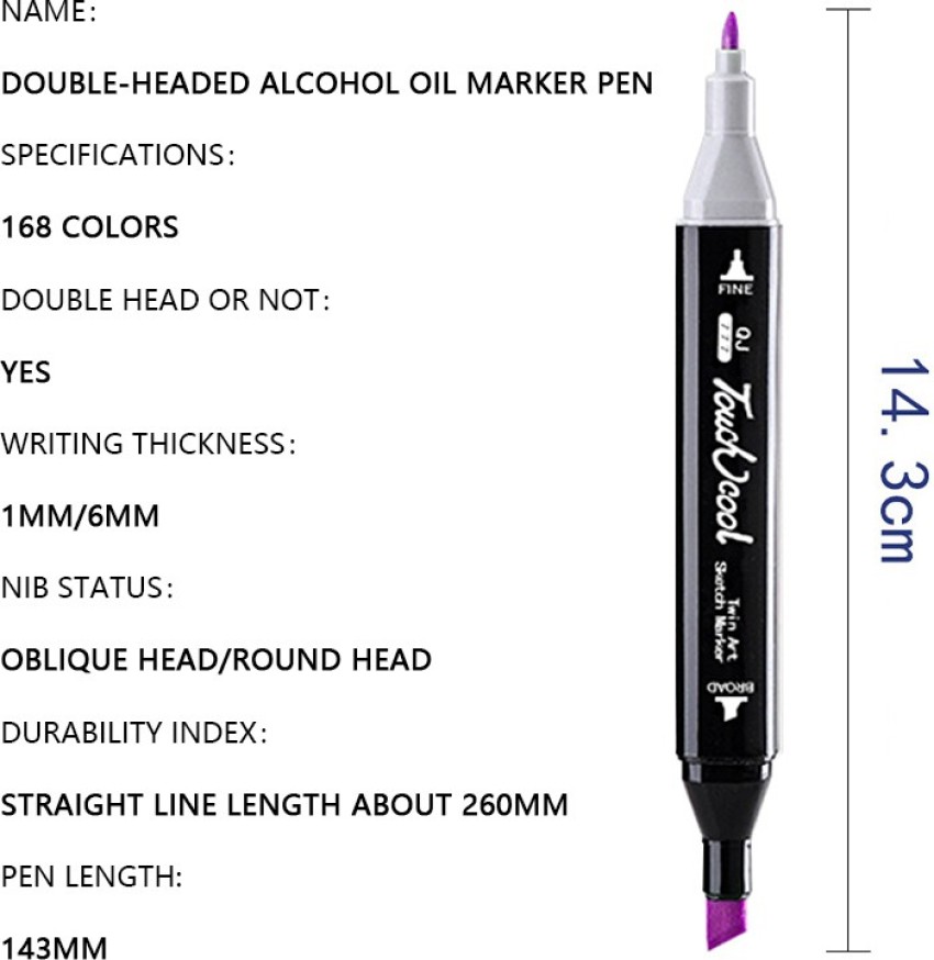 Flipkartcom  Wynhard 60 Pcs Alcohol Markers Pen Set Dual Tip Sketch  Marker Pens Color Marker  Dual Tip Alcohol Based Color Marker Pens Set