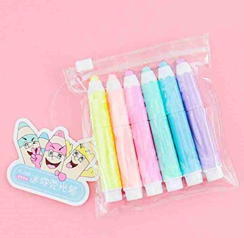 Kawaii Mini Highlighter 4/5/6 Colors/set Cute Markers Pastel