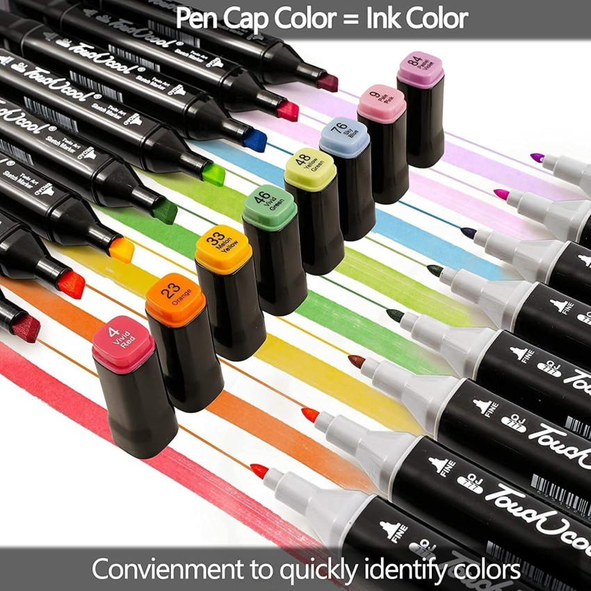 Double-sided markers / pens - set of 40 pcs