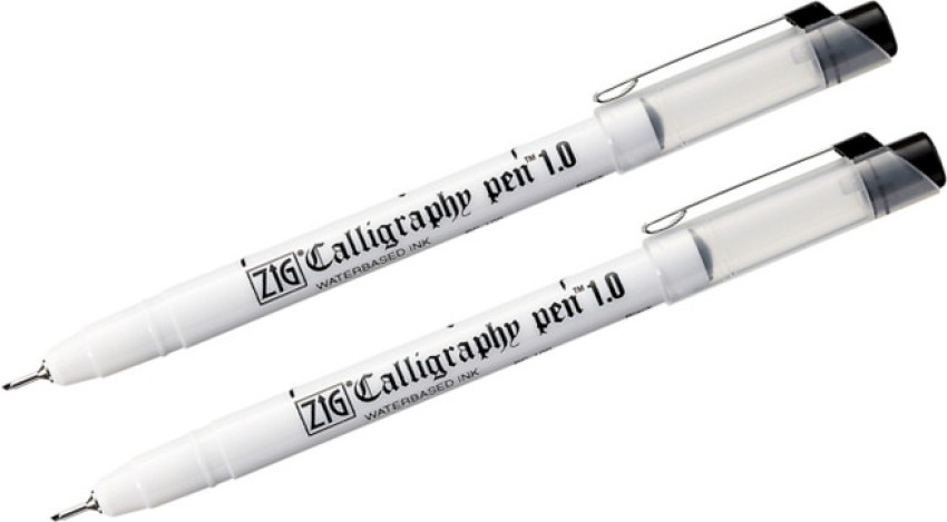 Zig Calligraphy Pen Oblique 2mm- 4 Color Set