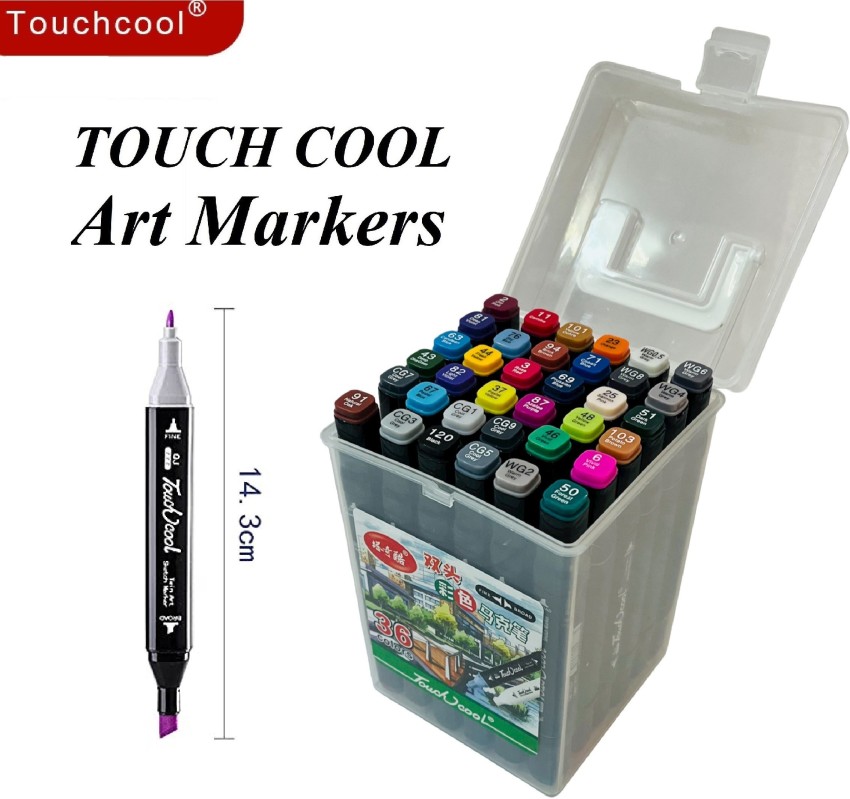 60 Colors Touch Five Pens and Markers Art Sketch Twin Marker Pens Broad  Fine Point Interior sketch Dedicated White price in UAE | Amazon UAE |  kanbkam