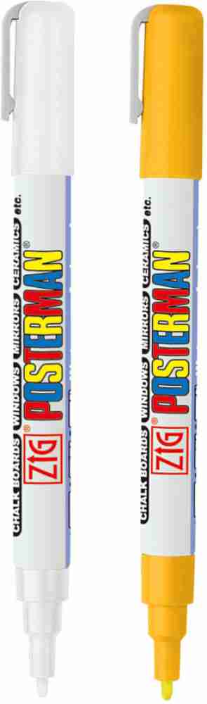 Zig Posterman Fine Tip Marker-White