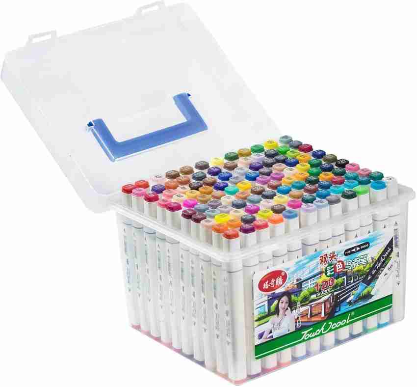 High-Quality Artist-Grade Versatile Dual Tip Alcohol Markers - 80 Pack