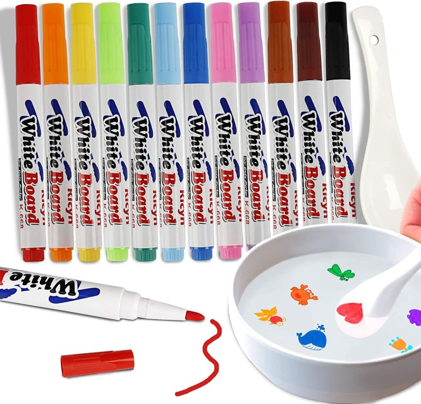 Magical Water Painting Pen, Magical Floating Ink Pen, Doodle Water Floating  Pens Erasing Whiteboard Marker Floating in The Water Watercolor Pen, Magic  Water Painting Pens Set for Kids 