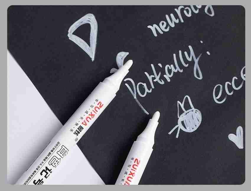 White permanent 2025 marker for plastic