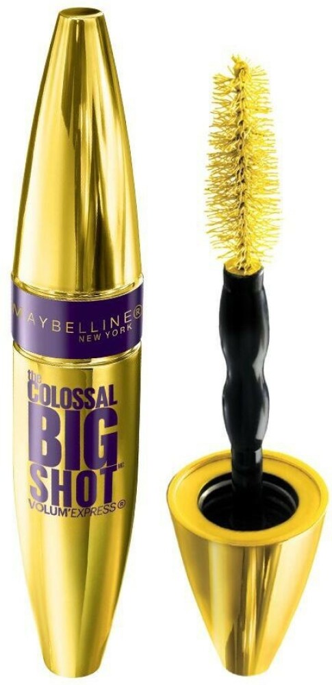 Maybelline Volum Express The Colossal Big Shot Washable Mascara, Blackest  Black