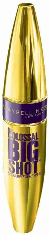 Maybelline Volum Express The Colossal Big Shot Washable Mascara, Blackest  Black