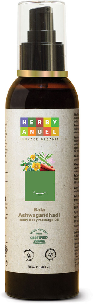 HERBY ANGEL Bala Ashwagandhadhi Baby Body Massage Oil For