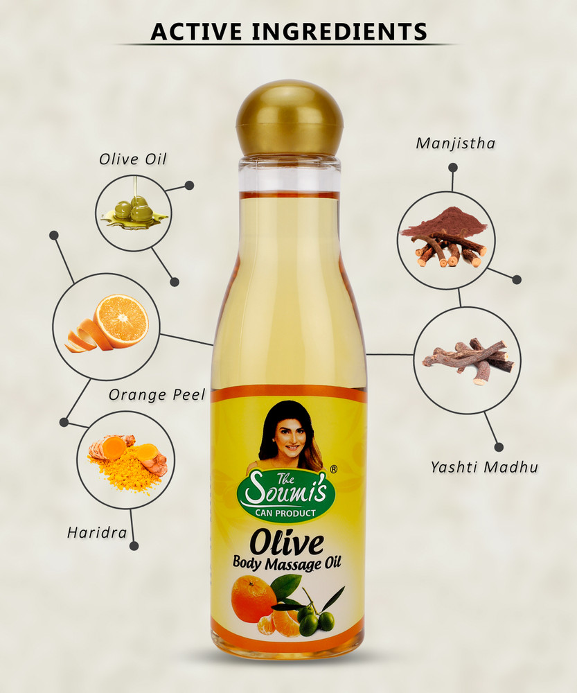 Olive oil store for body massage