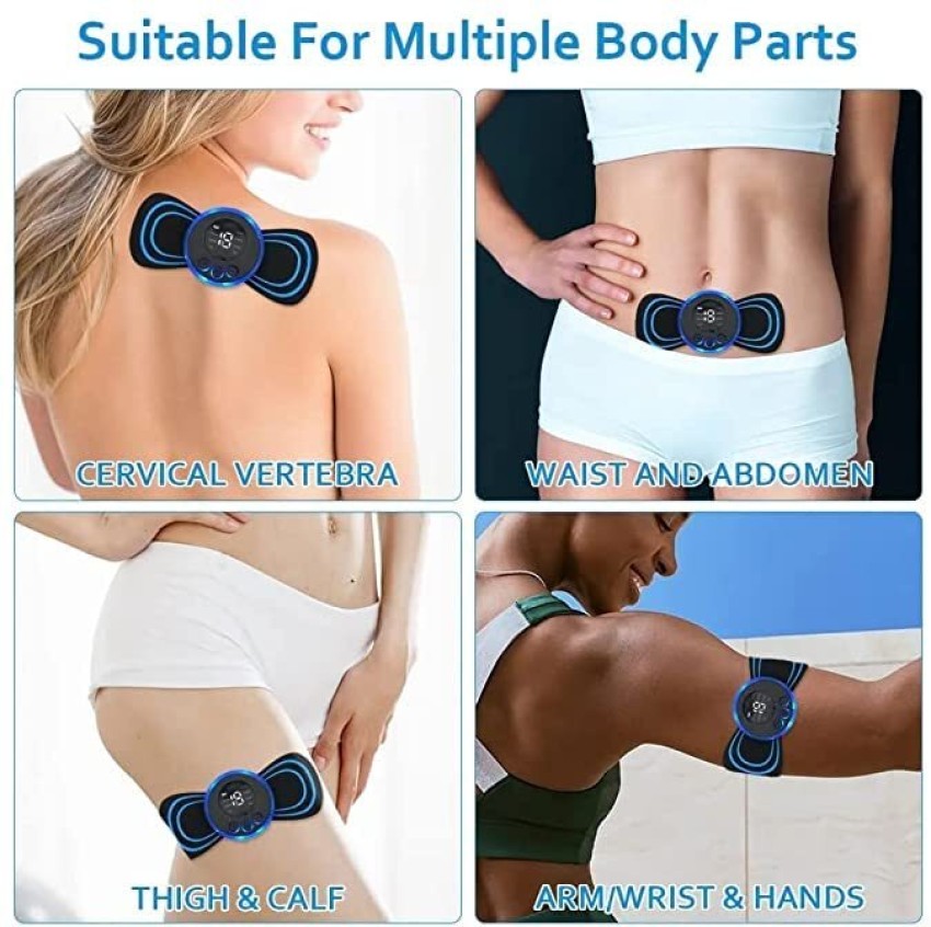 EMS massager good for shoulders,back,waist,arm,wrist,hands,thigs,legs,feet.  Rechargeable Neck Massager - EMS Cervical Vertebra Massage Patch For