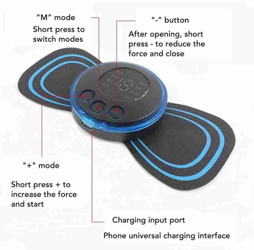 1pc Rechargeable Multi-mode & Multi-intensity Mini Massage Patch Massager