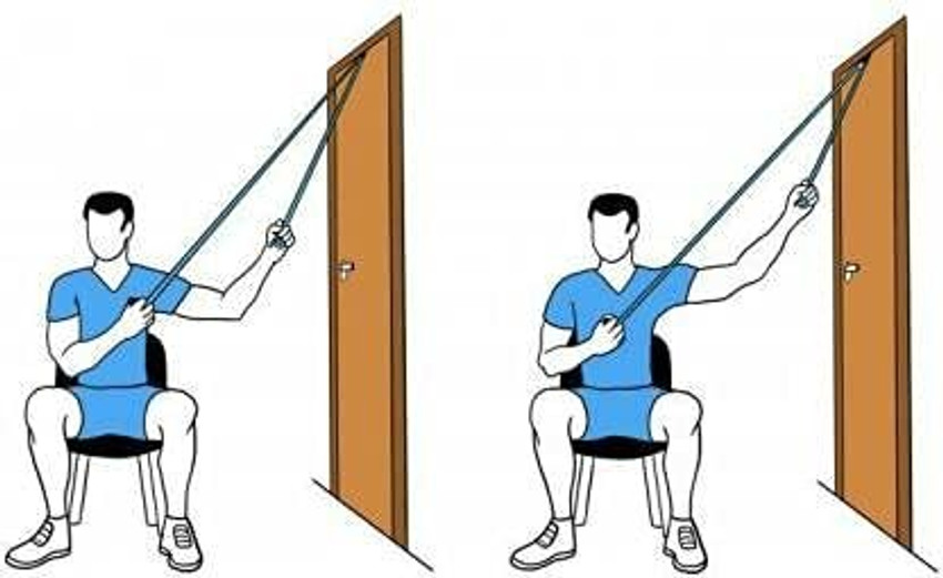 Door pulley discount exercise equipment