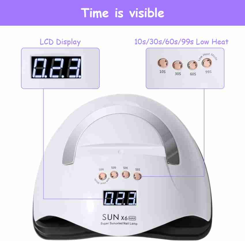 UV Lamps for Gel Nails, 36W Led UV Nail Lamp Nail Dryer UV Light for Gel  Nail Polish with 3 Timers Automatic Sensor and LCD Display 