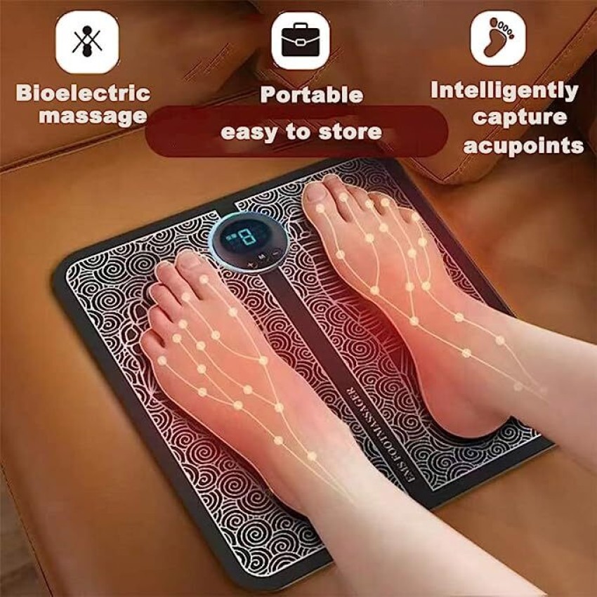 Ems Pulse Foot Massage Pad, Portable Usb Rechargeable Electric Foot  Circulation Massager, Relax Your Feet, Suitable For Home And Office Use