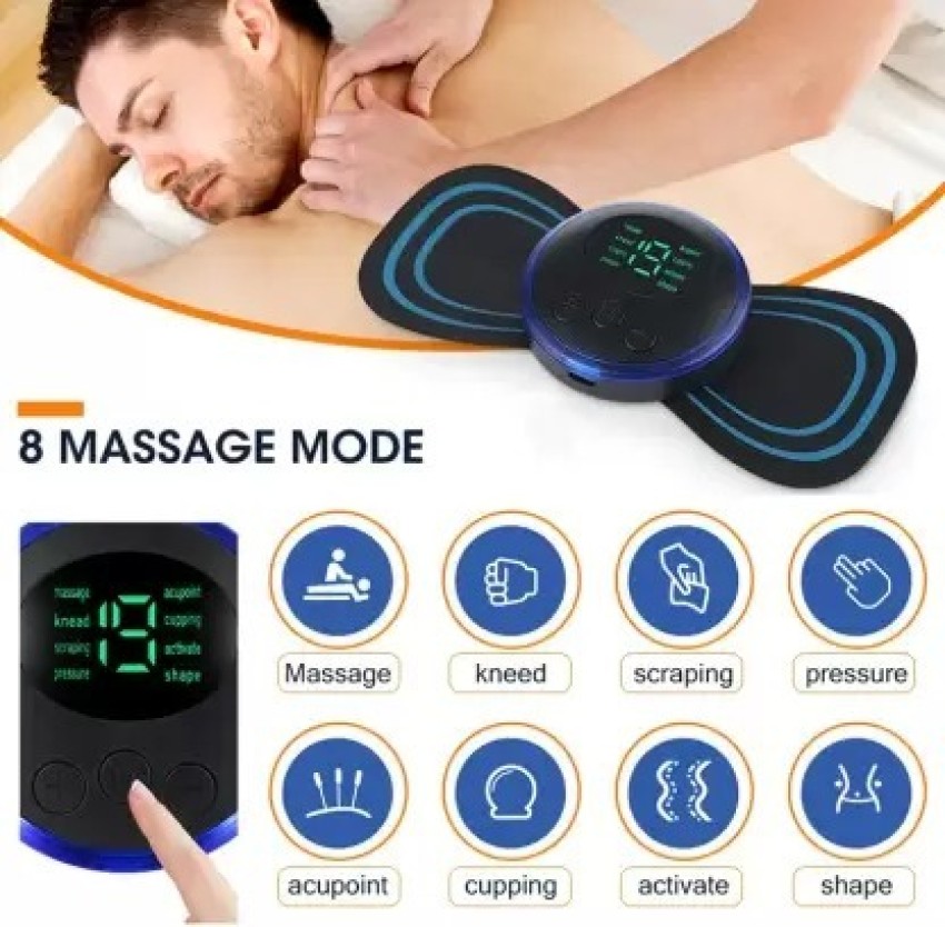 Body Massager,Wireless Portable Neck Massager with 8 Modes and 19 Strength  Level