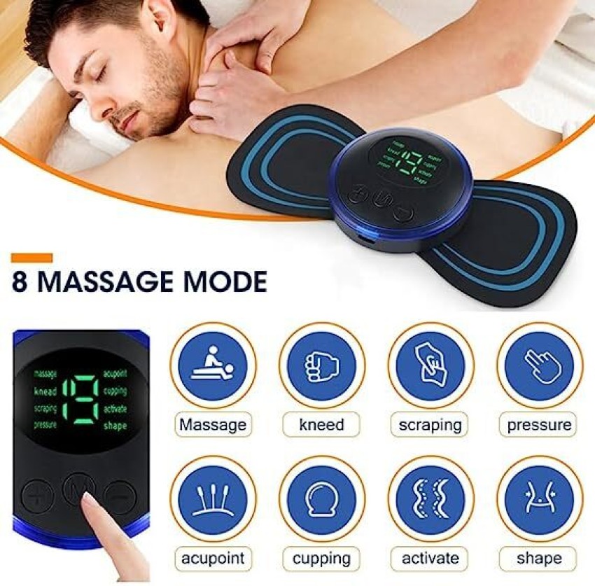 Body Massager,Wireless Portable Neck Massager with 8 Modes and 19