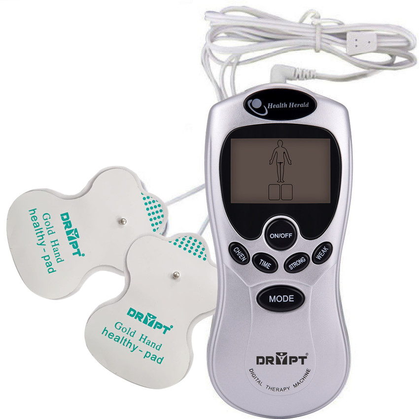 MEDGEARS Battery Powered Digital Therapy Machine Electronic Pulse Massager Muscle Stimulator Tens 8 Mode Massager