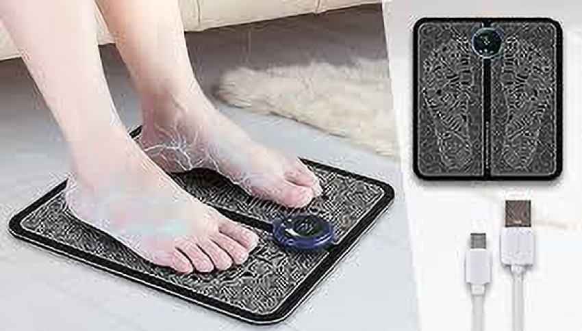 Electric Foot Massager Pad Muscle Stimulator LCD Mat TENS Pulse  Physiotherapy