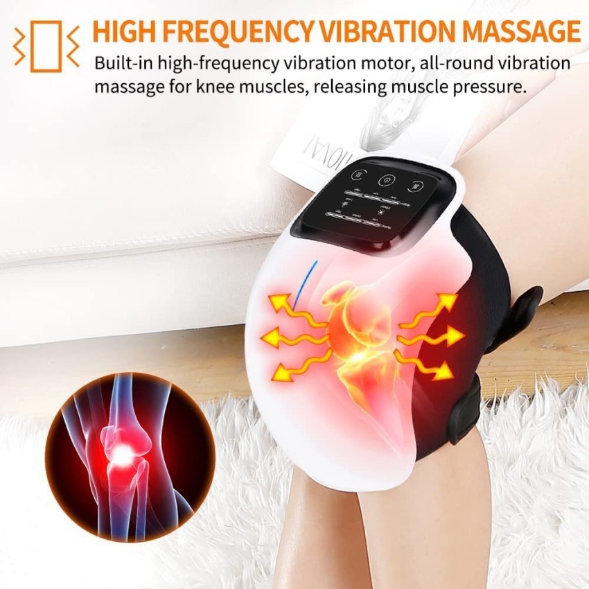  Knee Massager with Heat and Red Light, Heating Pad for