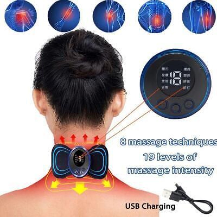 Portable Electric Neck Massager Back Cervical Vertebra Stimulator